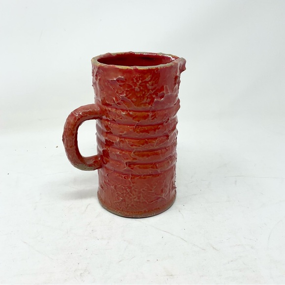 Rustic Red Ceramic Pitcher - Picture 2 of 4